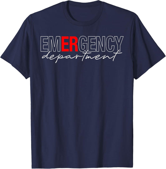 Emergency Dept Retro Er Nurse Shirt Registered Nurse T-Shirt - T-Shirt | Navy