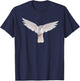 Lovely Faith Dove Bird of Peace Photo Silhouette Art T-Shirt - T-Shirt | Navy