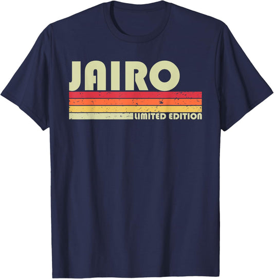 JAIRO Gift Name Personalized Funny Retro Vintage Birthday T-Shirt - T-Shirt | Navy
