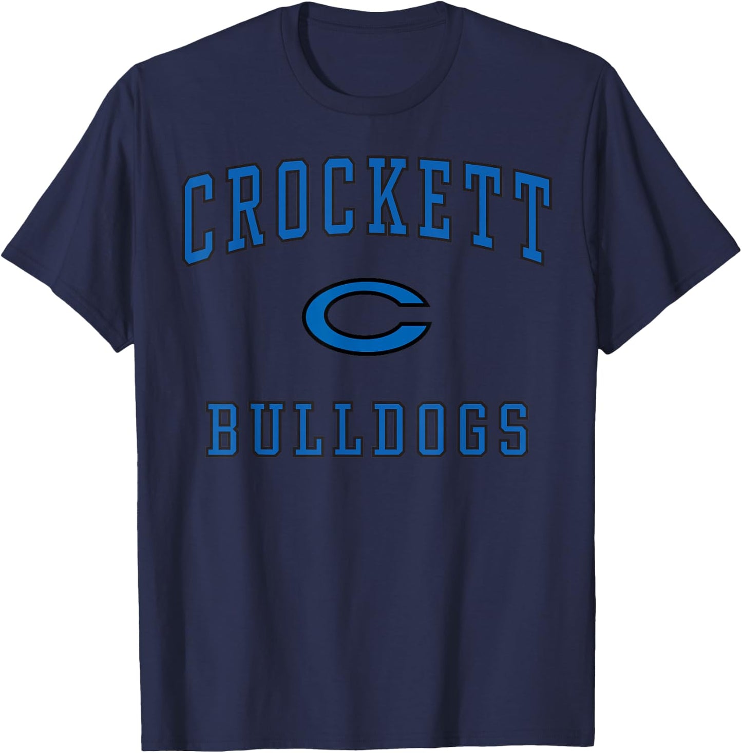 Crockett High School Bulldogs C1 T-Shirt - T-Shirt | Navy