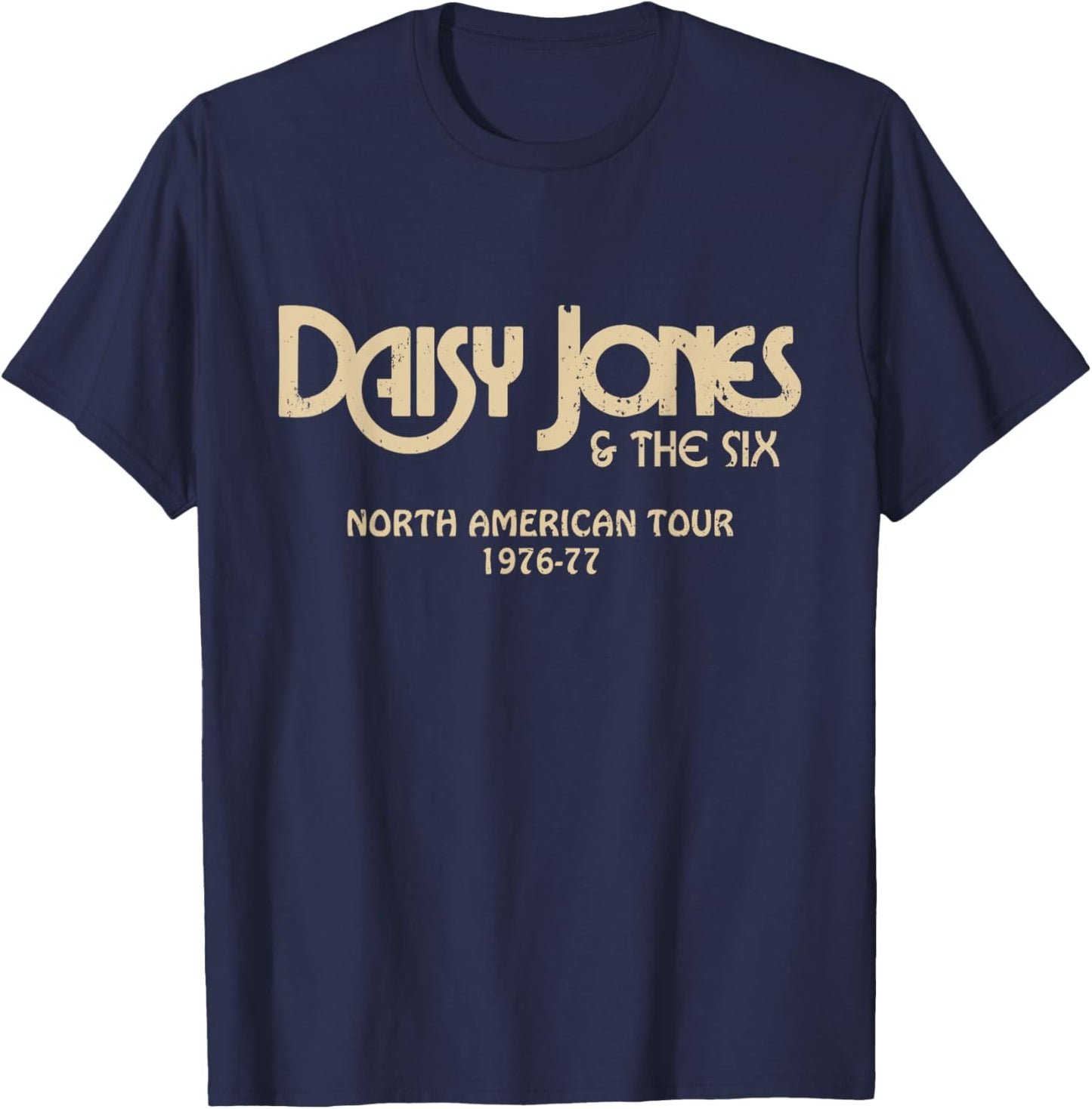 Daisy Jones & the Six - North American Tour 1976-77 Vintage T-Shirt - T-Shirt | Navy