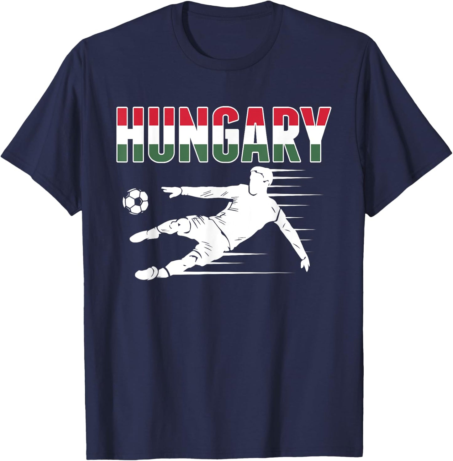 Hungary Soccer Fans Jersey - Hungarian Football Supporters T-Shirt - T-Shirt | Navy