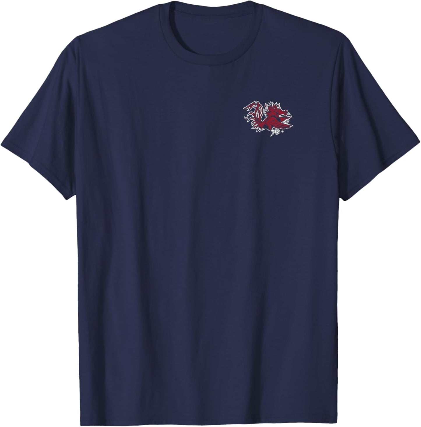South Carolina Gamecocks Icon Front/Back Black T-Shirt - T-Shirt | Navy