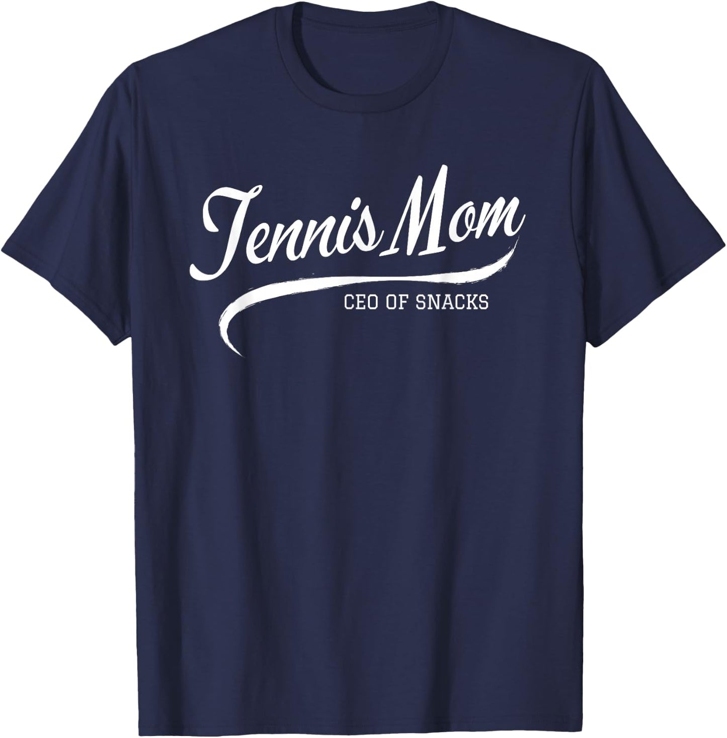 Women’s Tennis Mom Proud Tennis Mama Game Day Snack T-Shirt - T-Shirt | Navy