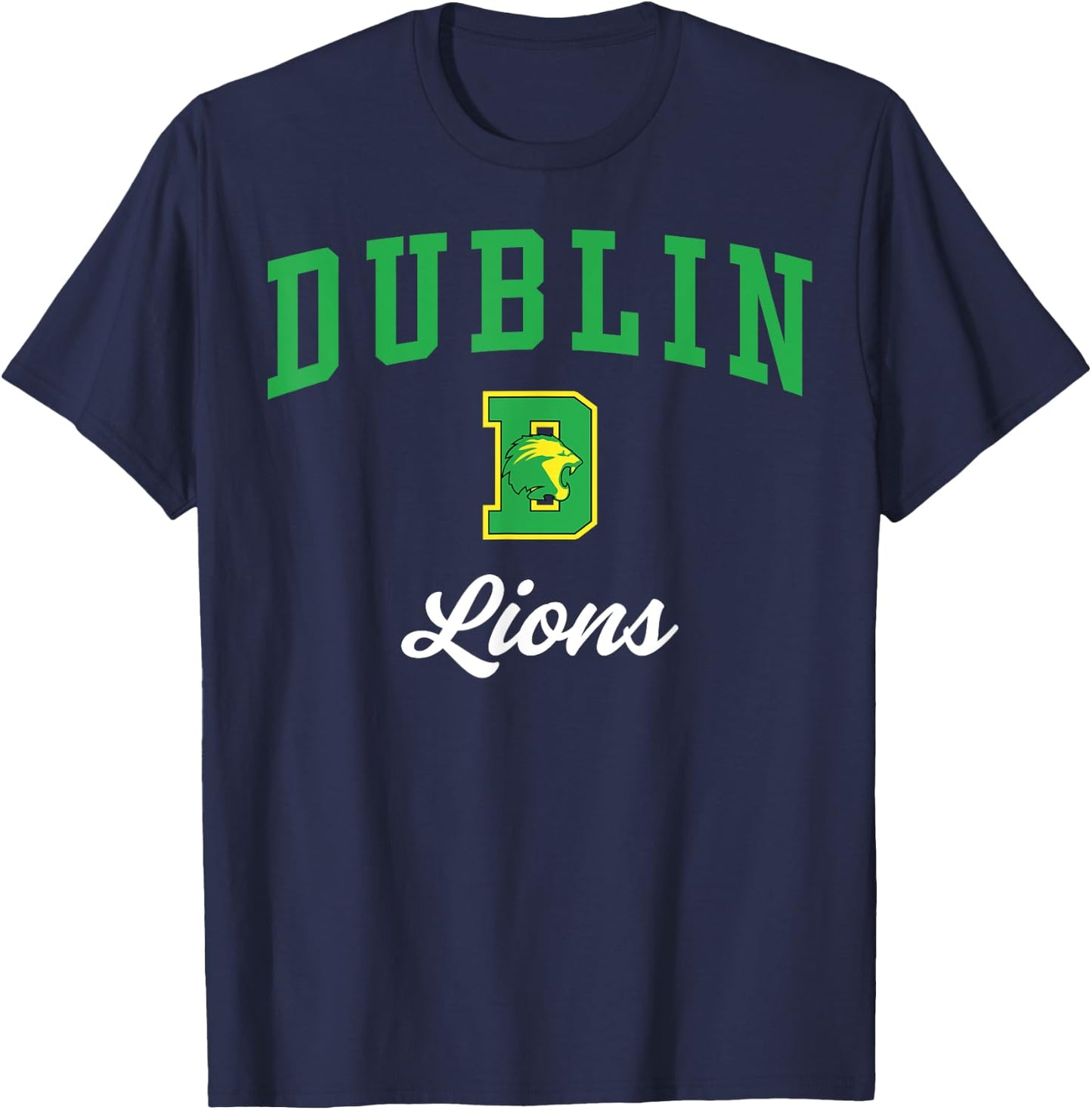 Dublin High School Lions C3 T-Shirt - T-Shirt | Navy