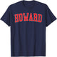 Vintage Howard WI Distressed Red Varsity Style T-Shirt - T-Shirt | Navy
