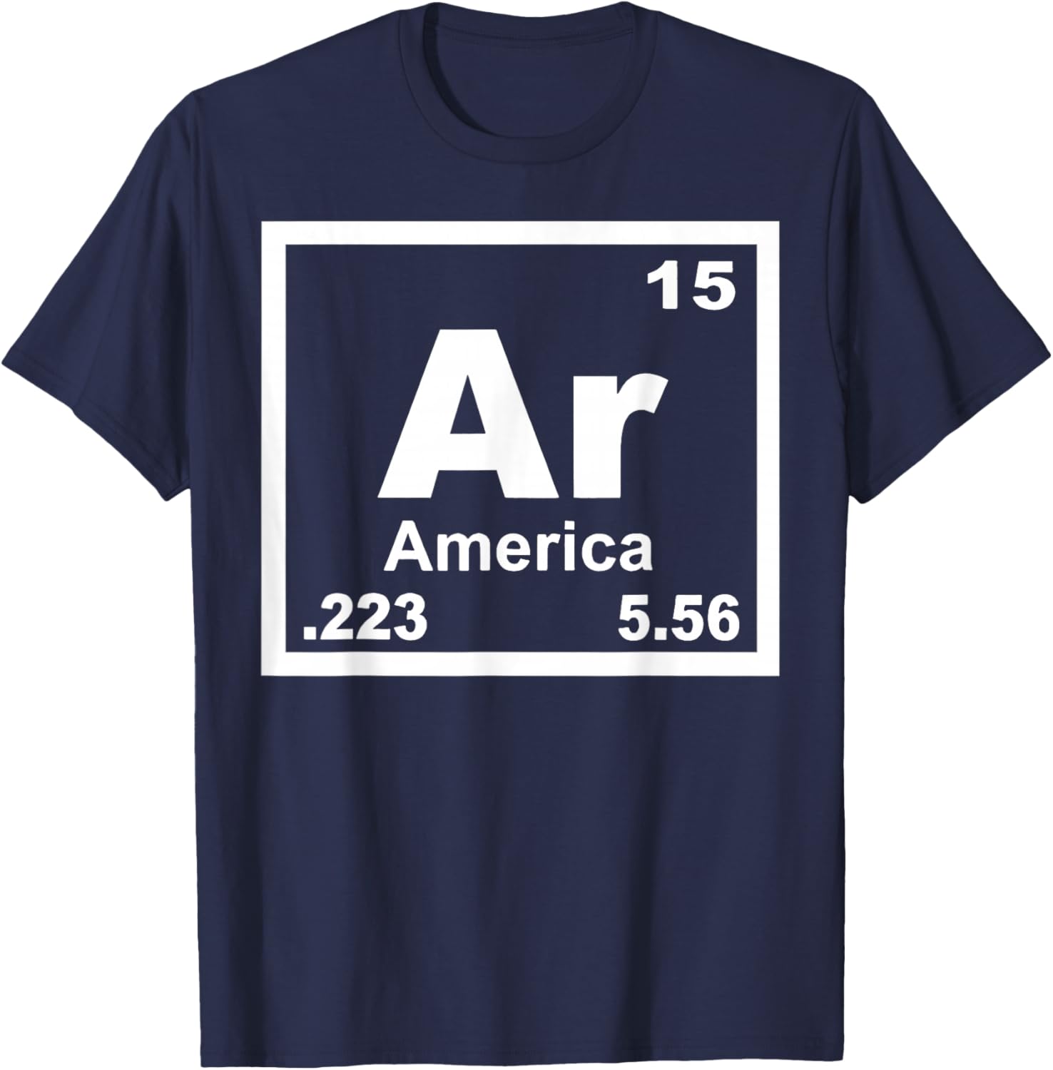 15 Ar America 223 5.56 T-Shirt - T-Shirt | Navy