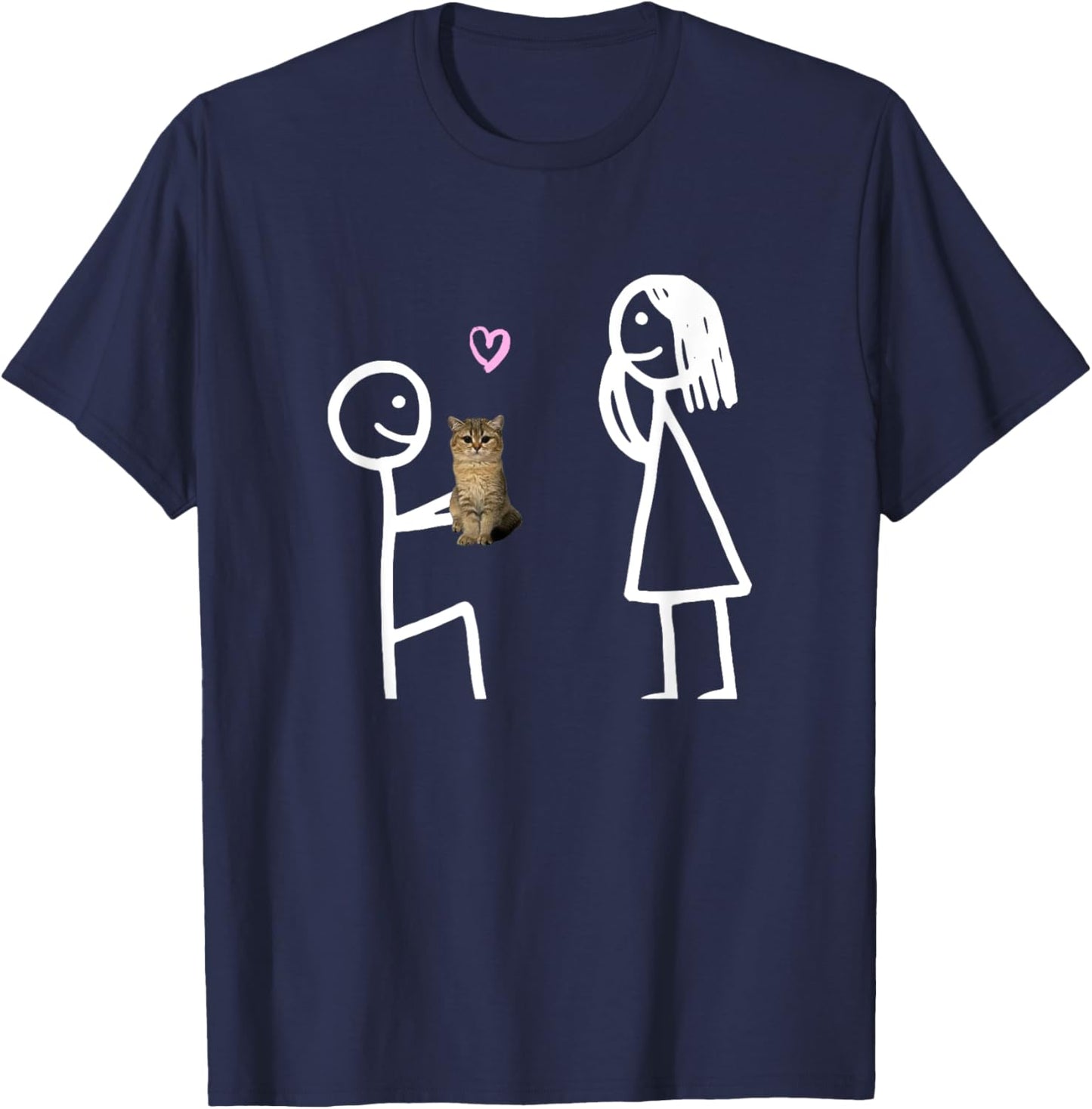 Funny wholesome cat meme Women Kids T-Shirt - T-Shirt | Navy