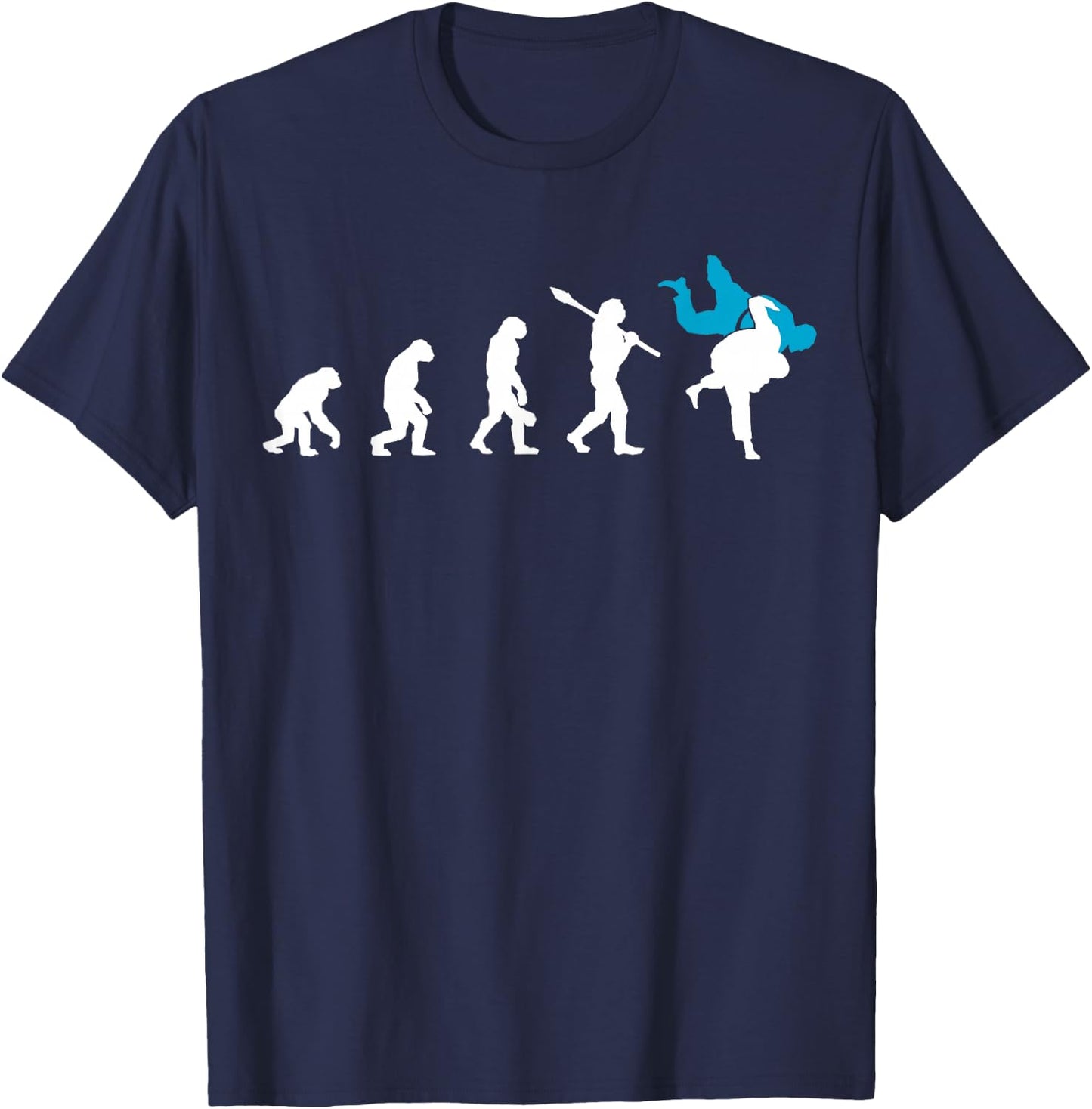 Judo Evolution Cool Judoka Retro Gift T-Shirt - T-Shirt | Navy