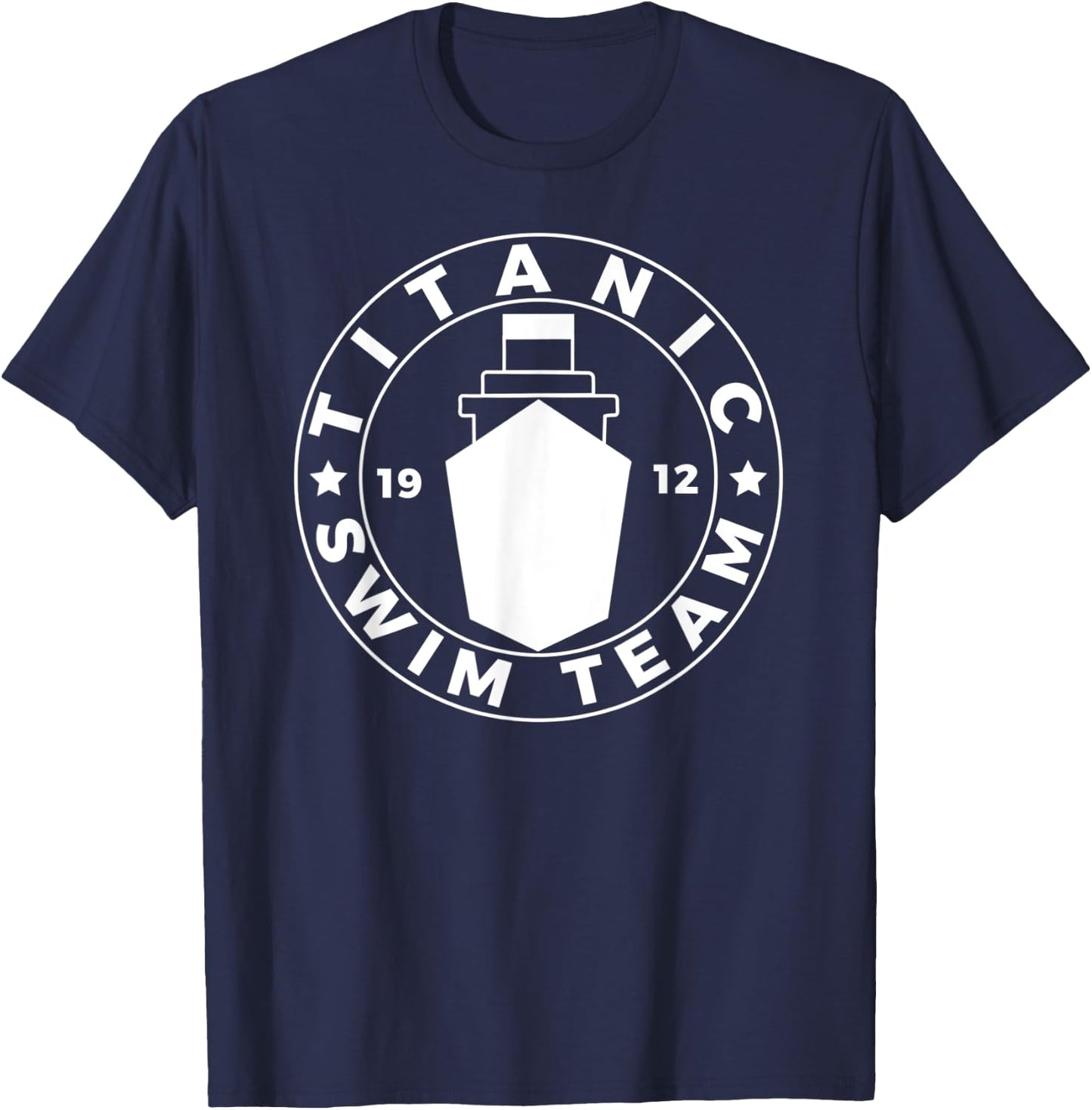 Titanic Swim Team Cruise Ship Atlantic Voyage Ocean Queen T-Shirt - T-Shirt | Navy
