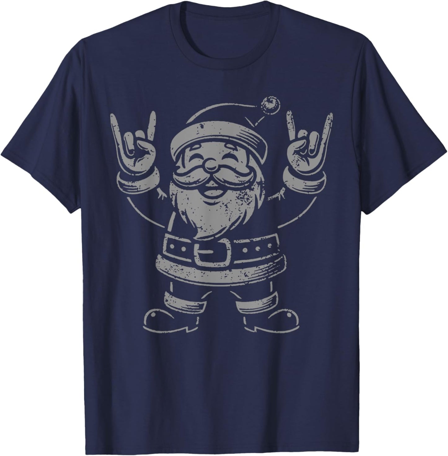 El Rocker Santa Clause T-Shirt - T-Shirt | Navy