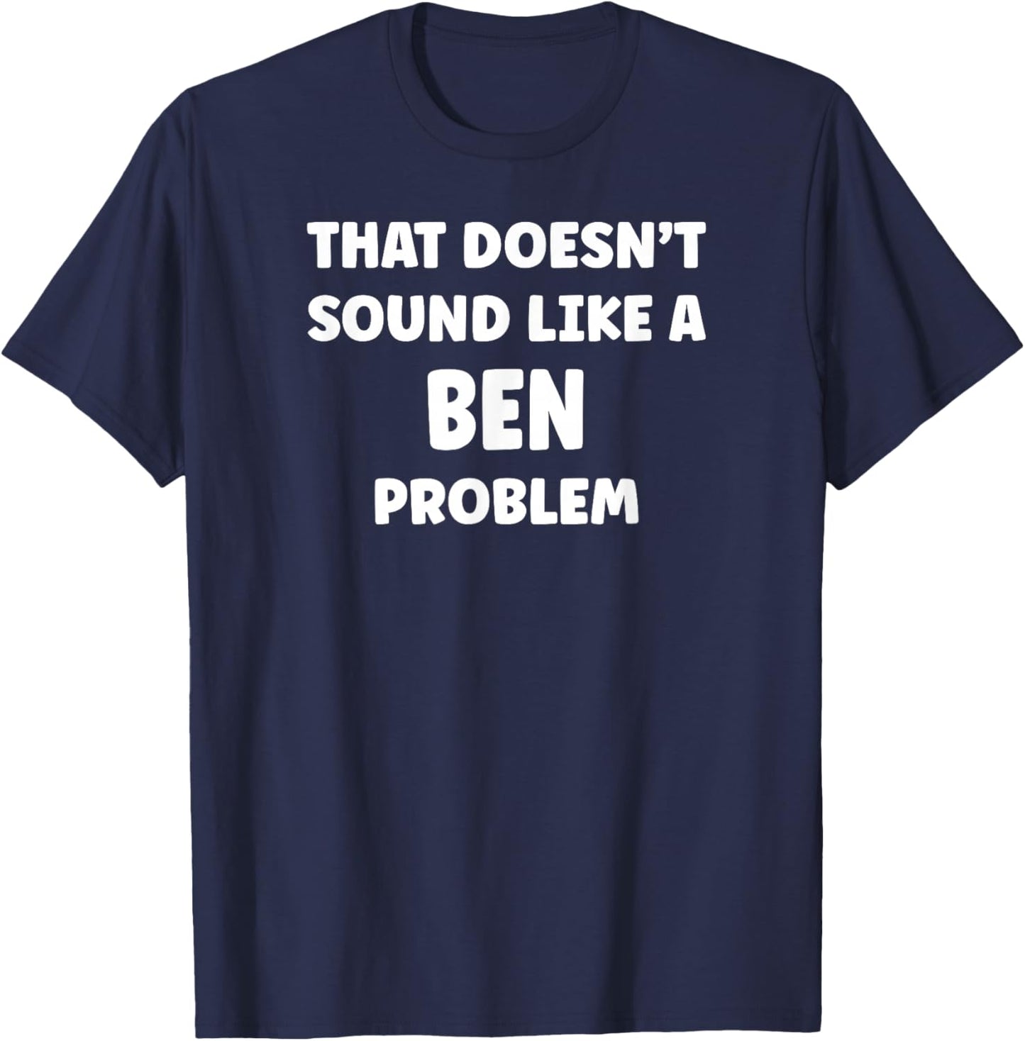 BEN Retro Gift Gift BEN Boys Personalized Custom BEN Name T-Shirt - T-Shirt | Navy
