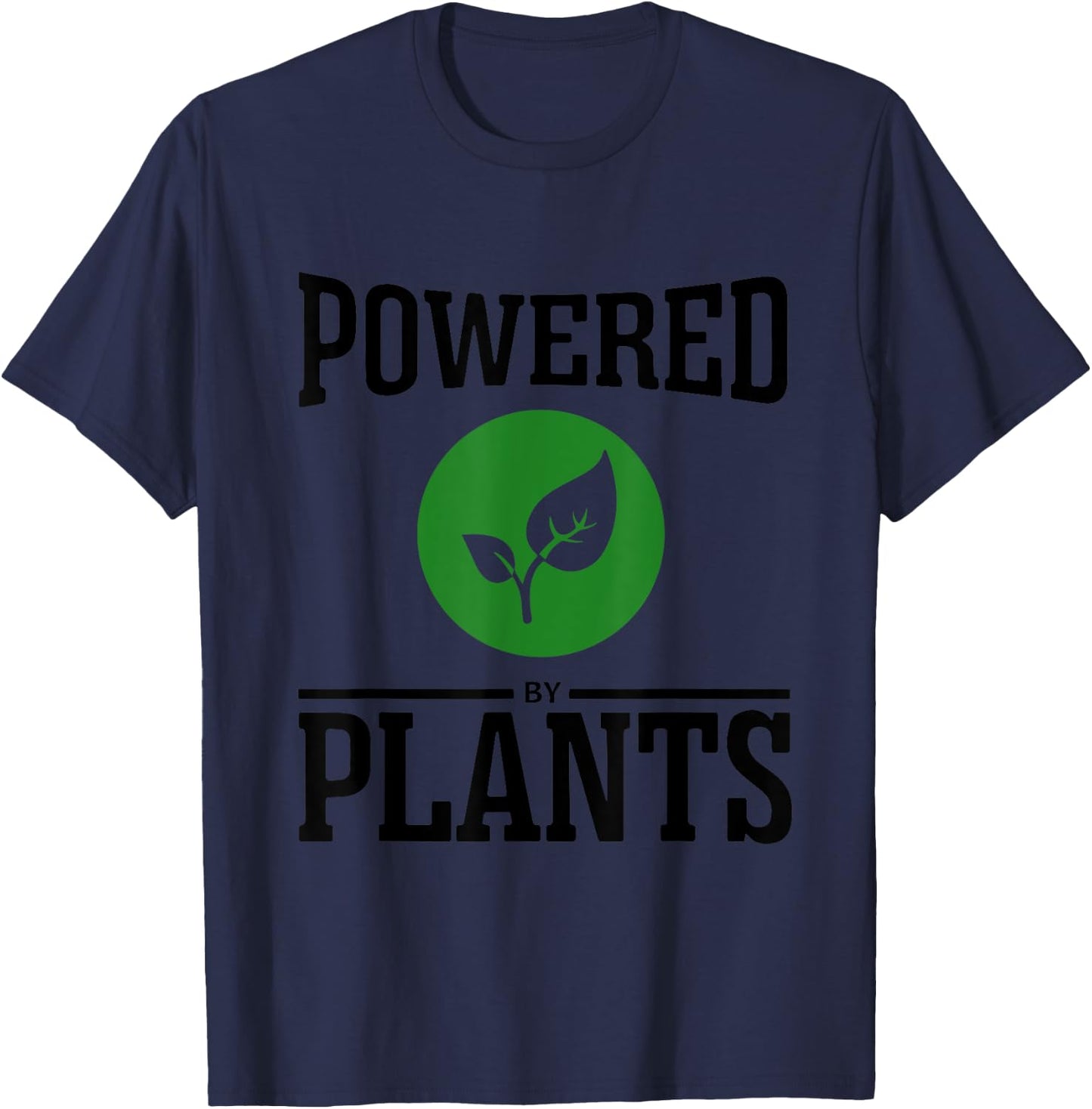 Powered By Plants Vegan Workout T-Shirt - T-Shirt | Navy