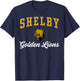 Shelby High School Golden Lions C3 T-Shirt - T-Shirt | Navy