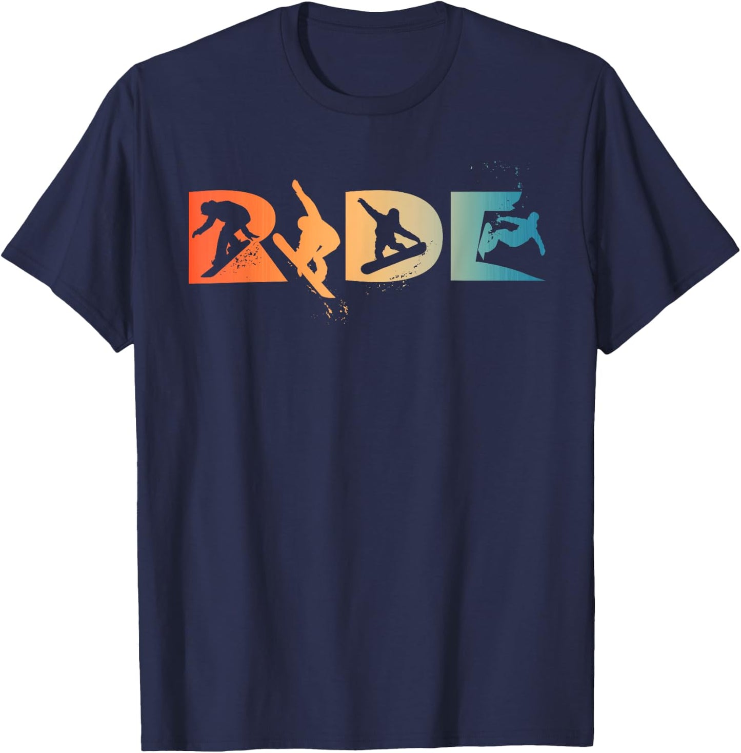 RIDE Snowboarding Funny Snowboard Snowboarder Gift Men Boys T-Shirt - T-Shirt | Navy