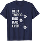 Best Tripod 3 Legged Dog Dad Novelty Dog Dad Gift T-Shirt - T-Shirt | Navy