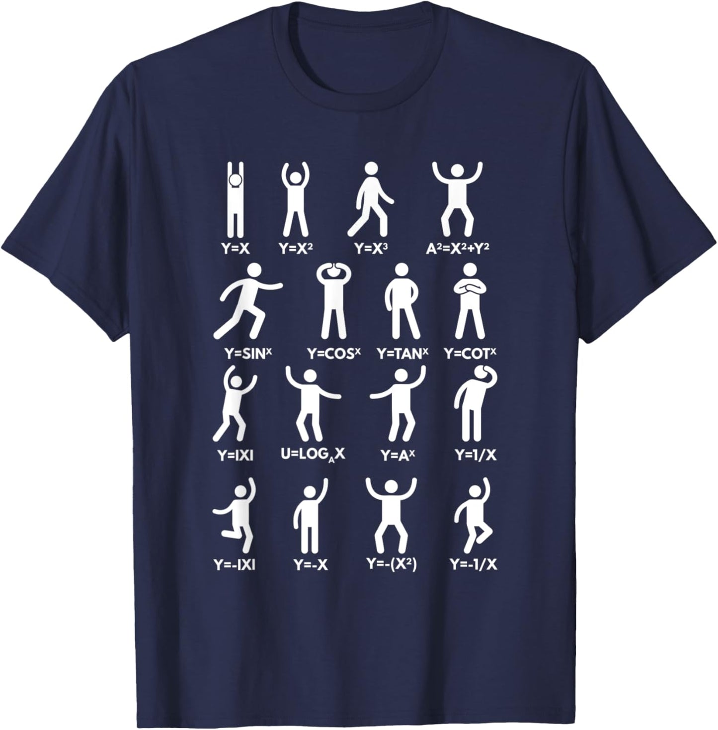 Mathe Gleichungen Lustiger Spruch Geschenk Mathelehrer Mathe T-Shirt - T-Shirt | Navy