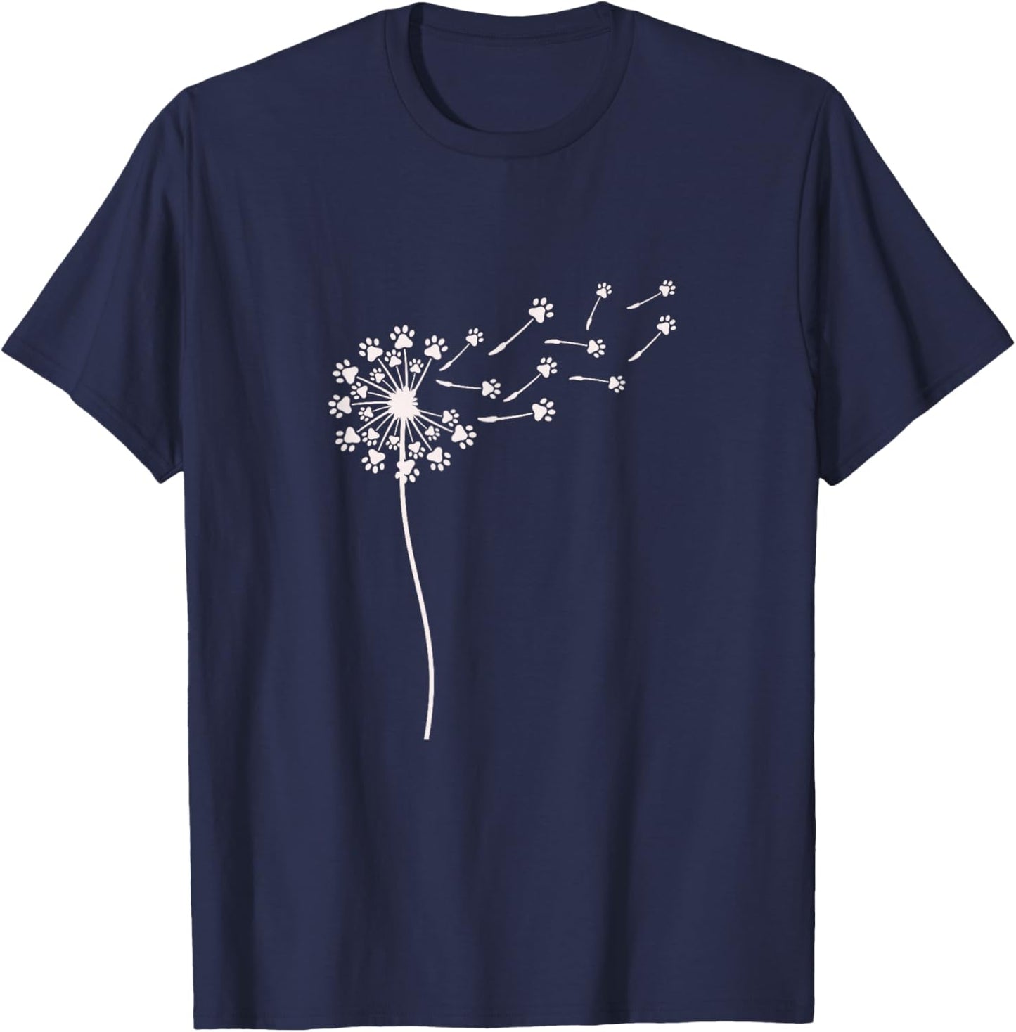 Dog Paw Heart Dog Mum Dog Lover Dog Love Dogs T-Shirt - T-Shirt | Navy