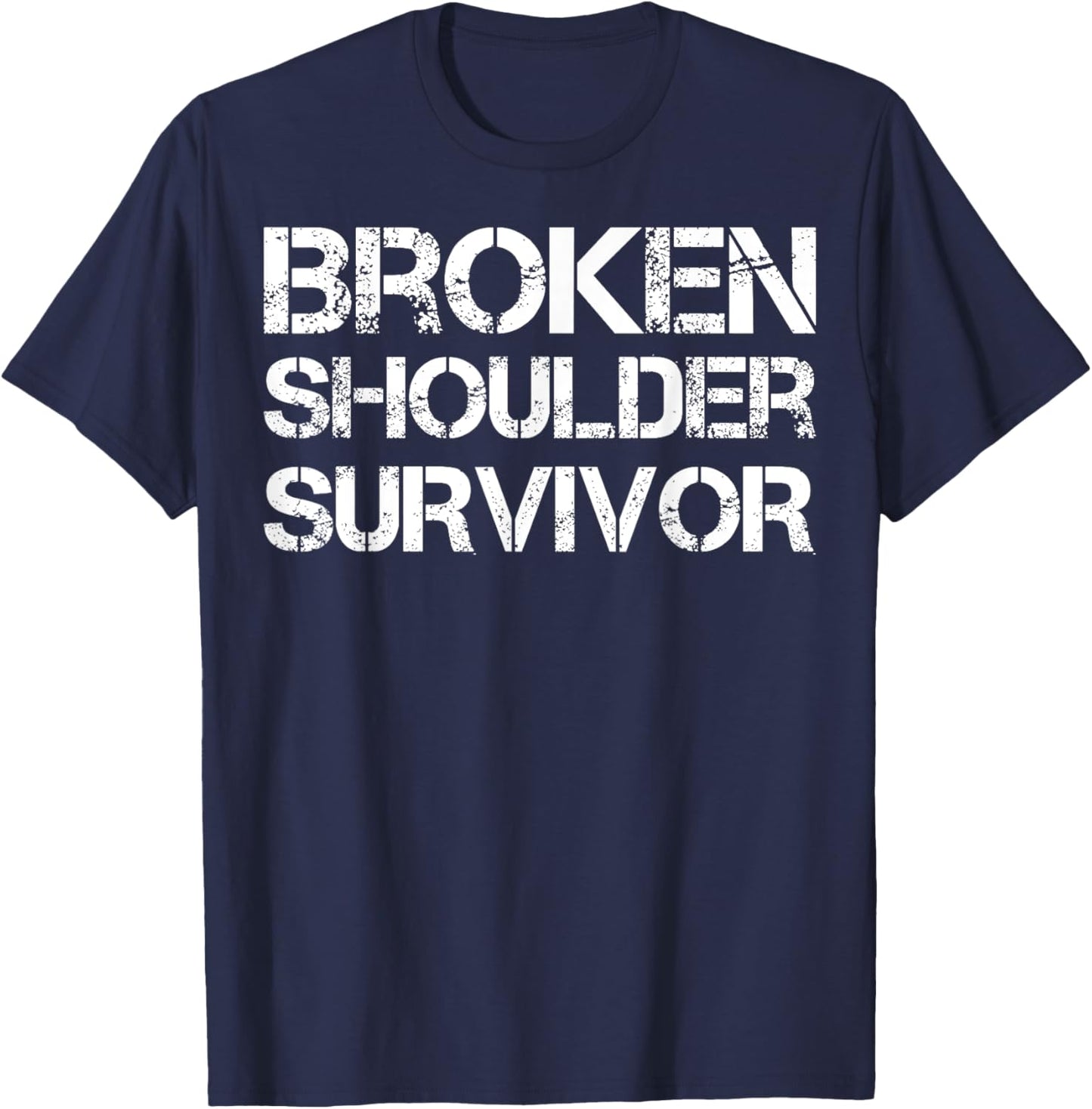 Broken Shoulder Survivor T-Shirt - T-Shirt | Navy