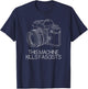 This Machine Kills Fascists Photography Camera T-Shirt - T-Shirt | Navy