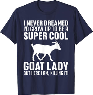 Cool Goats Girls Goat Whisperer Pygmy Goat Animal T-Shirt - T-Shirt | Navy