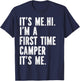 Summer Camp first time Camper cute fun retro bold design T-Shirt - T-Shirt | Navy