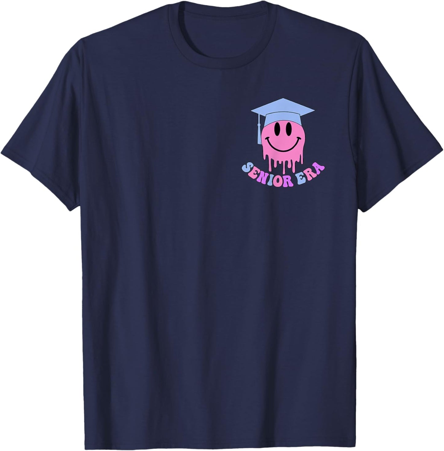 In My Senior Era Class Of 2024 Senior 2024 Men Women 2 Sided T-Shirt - T-Shirt | Navy