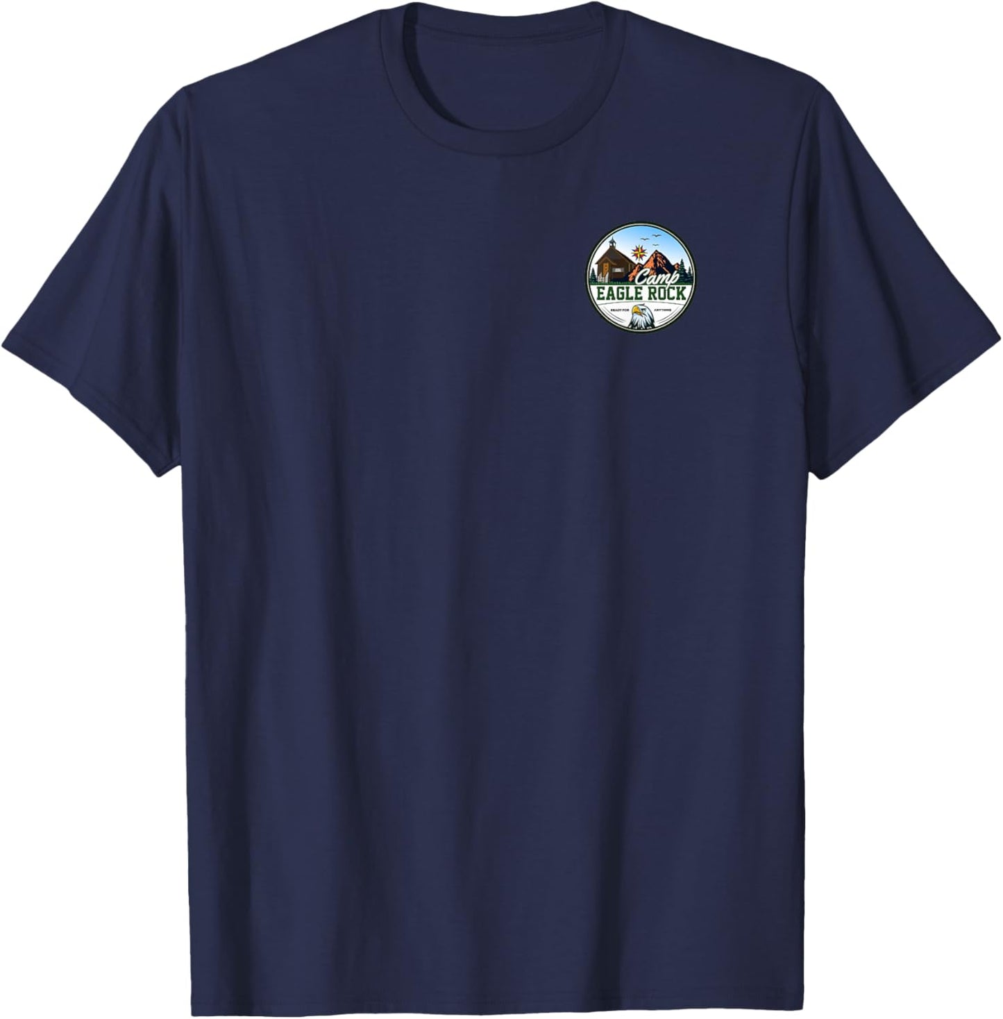Camp Eagle Rock Left Chest Emblem T-Shirt - T-Shirt | Navy