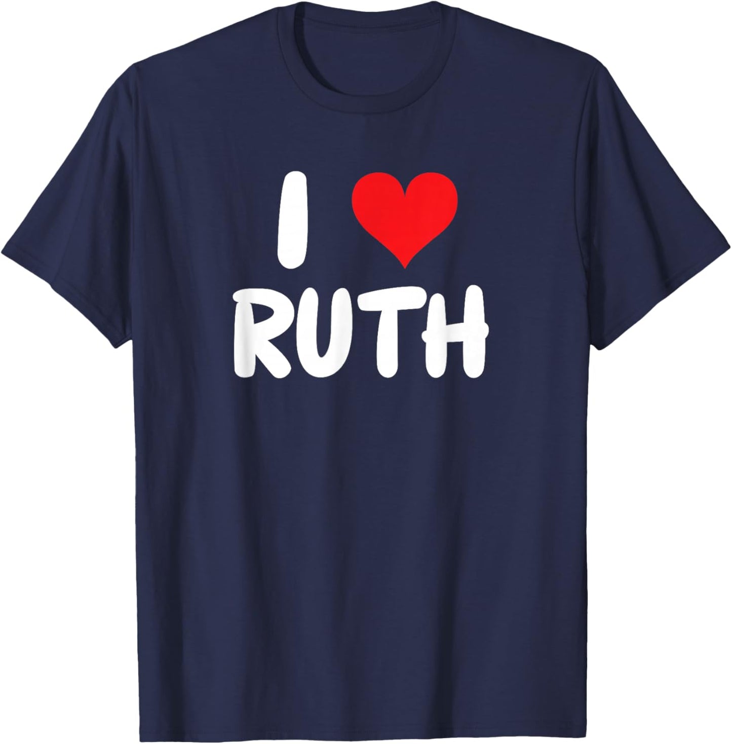 I Love Ruth - Heart - Name T-Shirt - T-Shirt | Navy