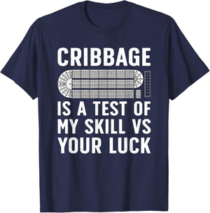 Funny Cribbage Design Women Card Game Cribbage Lover T-Shirt - T-Shirt | Navy