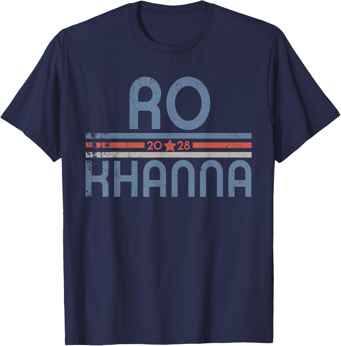 Ro Khanna For President 2028, Rohit Khanna 2028 Vintage T-Shirt - T-Shirt | Navy