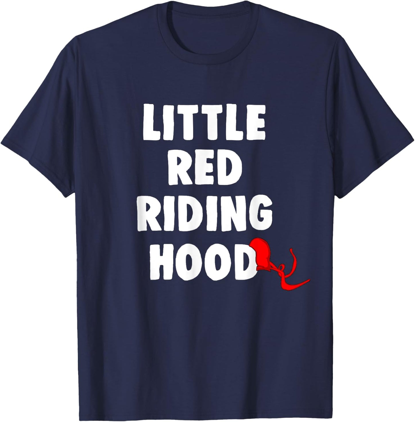 Little Red Riding Hood Matching Halloween Couples T-Shirt - T-Shirt | Navy