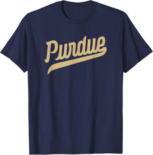 Purdue University Boilermakers Script T-Shirt - T-Shirt | Navy