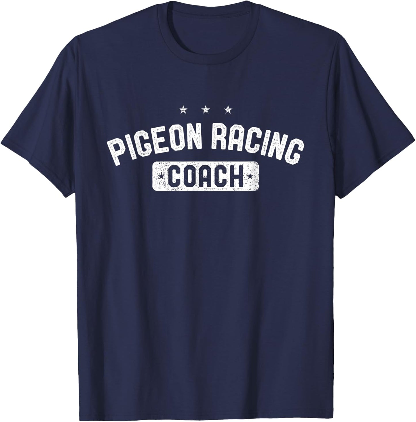 Pigeon Racing Coach Vintage Pigeon Racing T-Shirt - T-Shirt | Navy