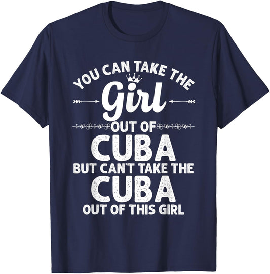 Girl Out Of CUBA MO MISSOURI Gift Funny Home Roots USA T-Shirt - T-Shirt | Navy
