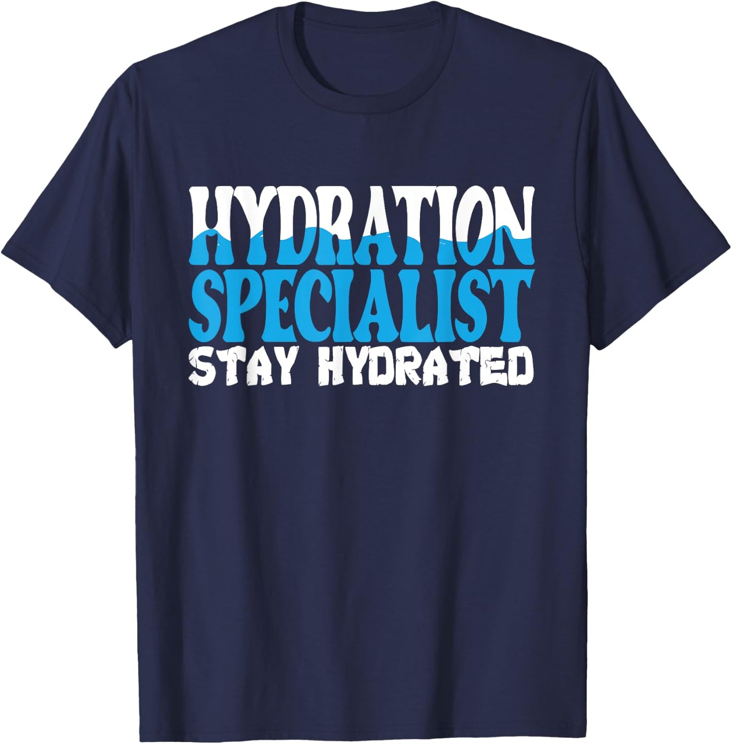 Hydration Specialist Team Manager Football Hydrated Waterboy T-Shirt - T-Shirt | Navy