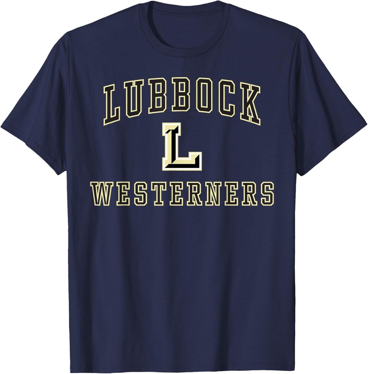 Lubbock High School Westerners C1 T-Shirt - T-Shirt | Navy