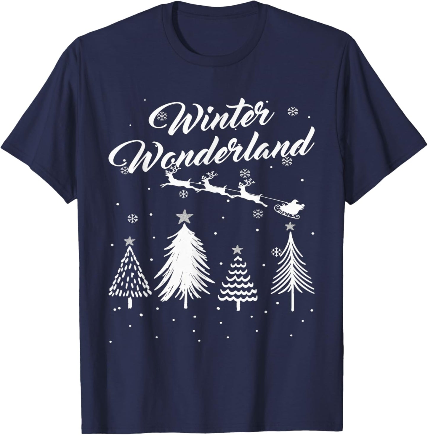 Winter Wonderland T Shirt My Christmas Pajama Family Xmas T-Shirt - T-Shirt | Navy