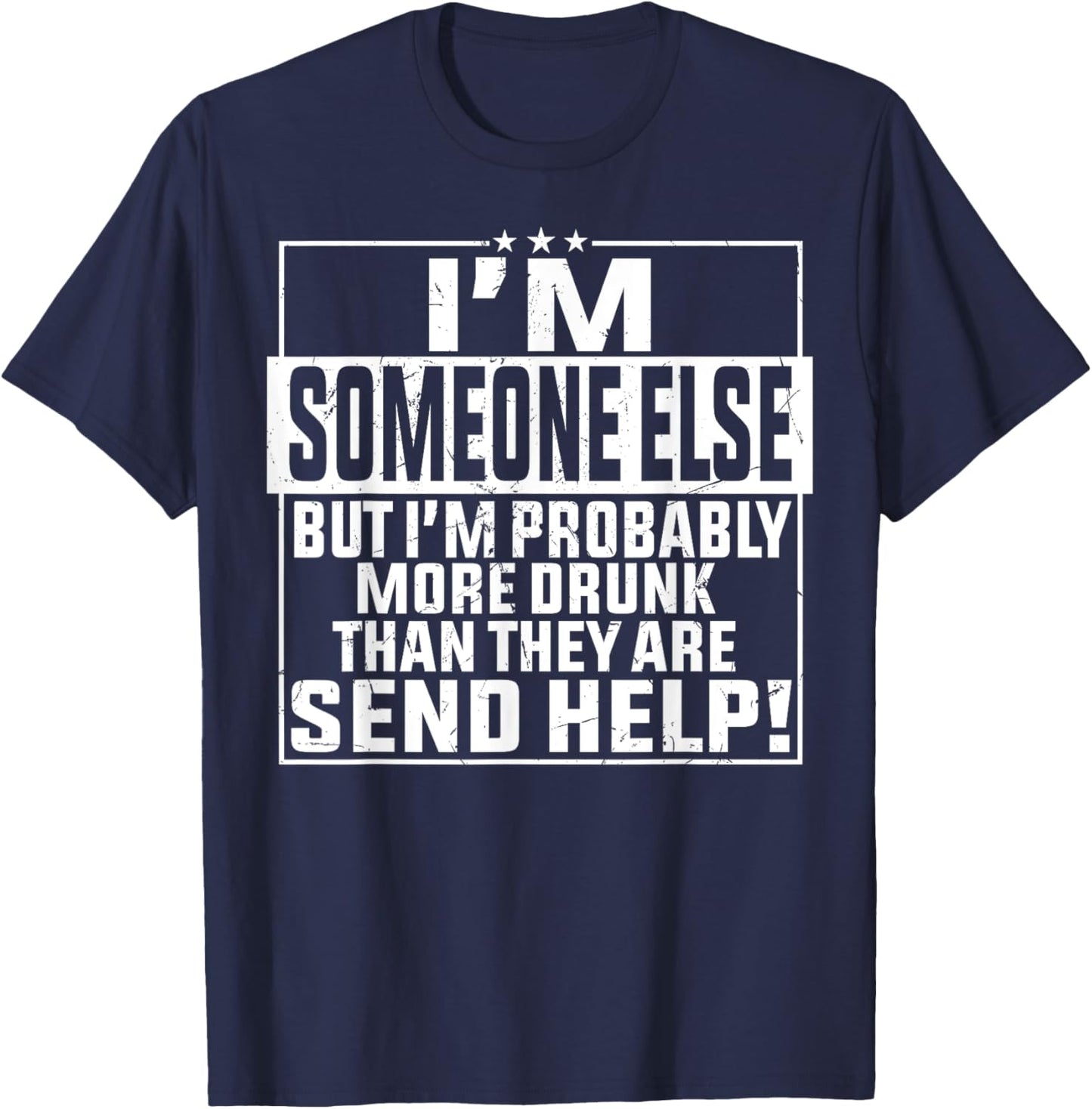 If Found Drunk Please Return To Friend I'm The Friend Funny T-Shirt - T-Shirt | Navy