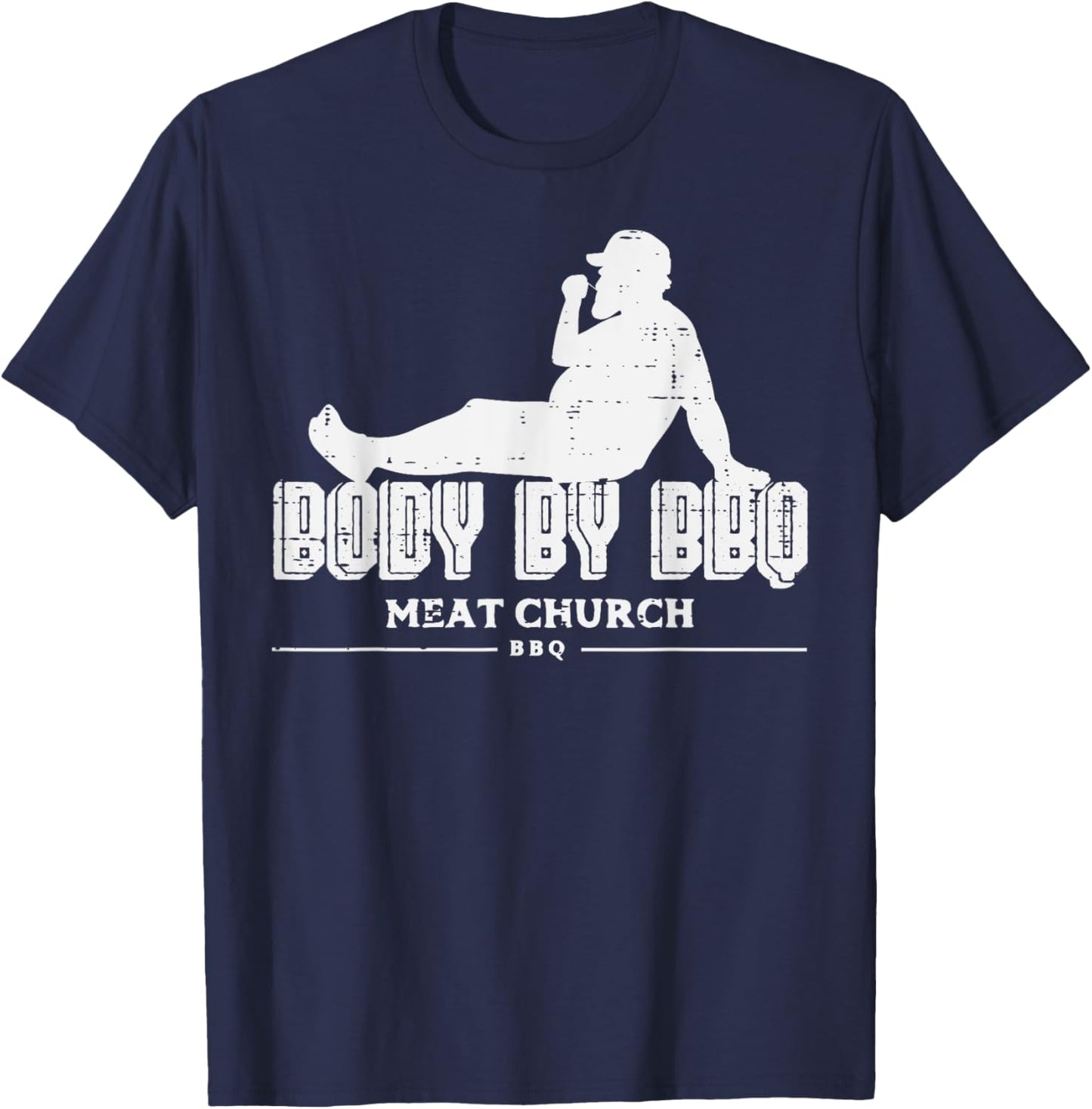 Body By Bbq Funny Barbecue Grill Meat Lover Men Women Kids T-Shirt - T-Shirt | Navy