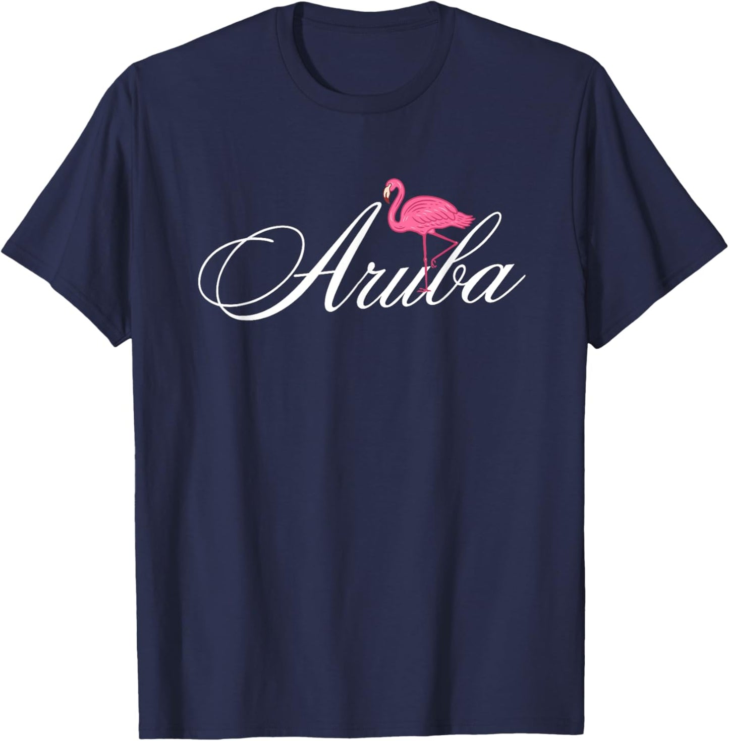 Flamingo Aruba Souvenir / Aruba T-Shirt - T-Shirt | Navy