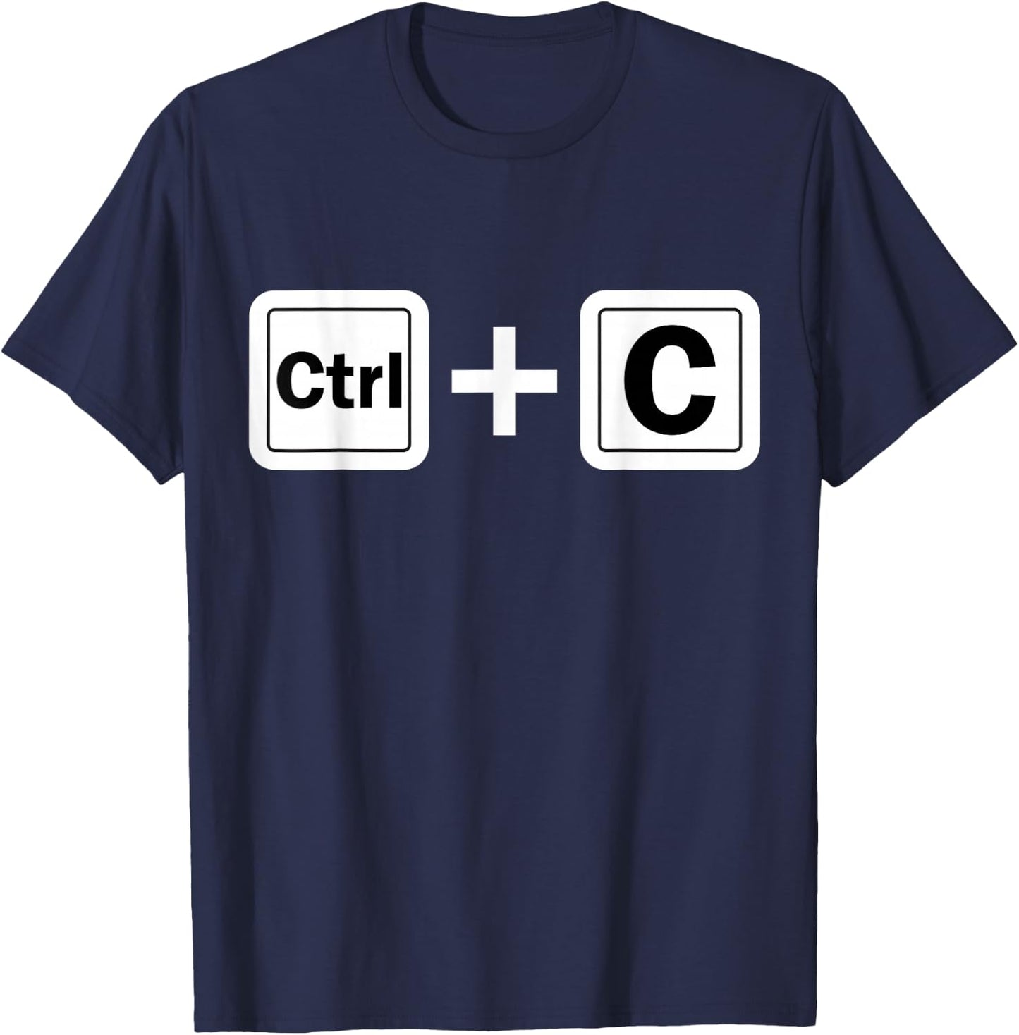 Ctrl C Funny Family Matching Copy Paste T-Shirt - T-Shirt | Navy