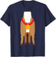 Reindeer Costume Head Funny Simple Easy Christmas Gift T-Shirt - T-Shirt | Navy