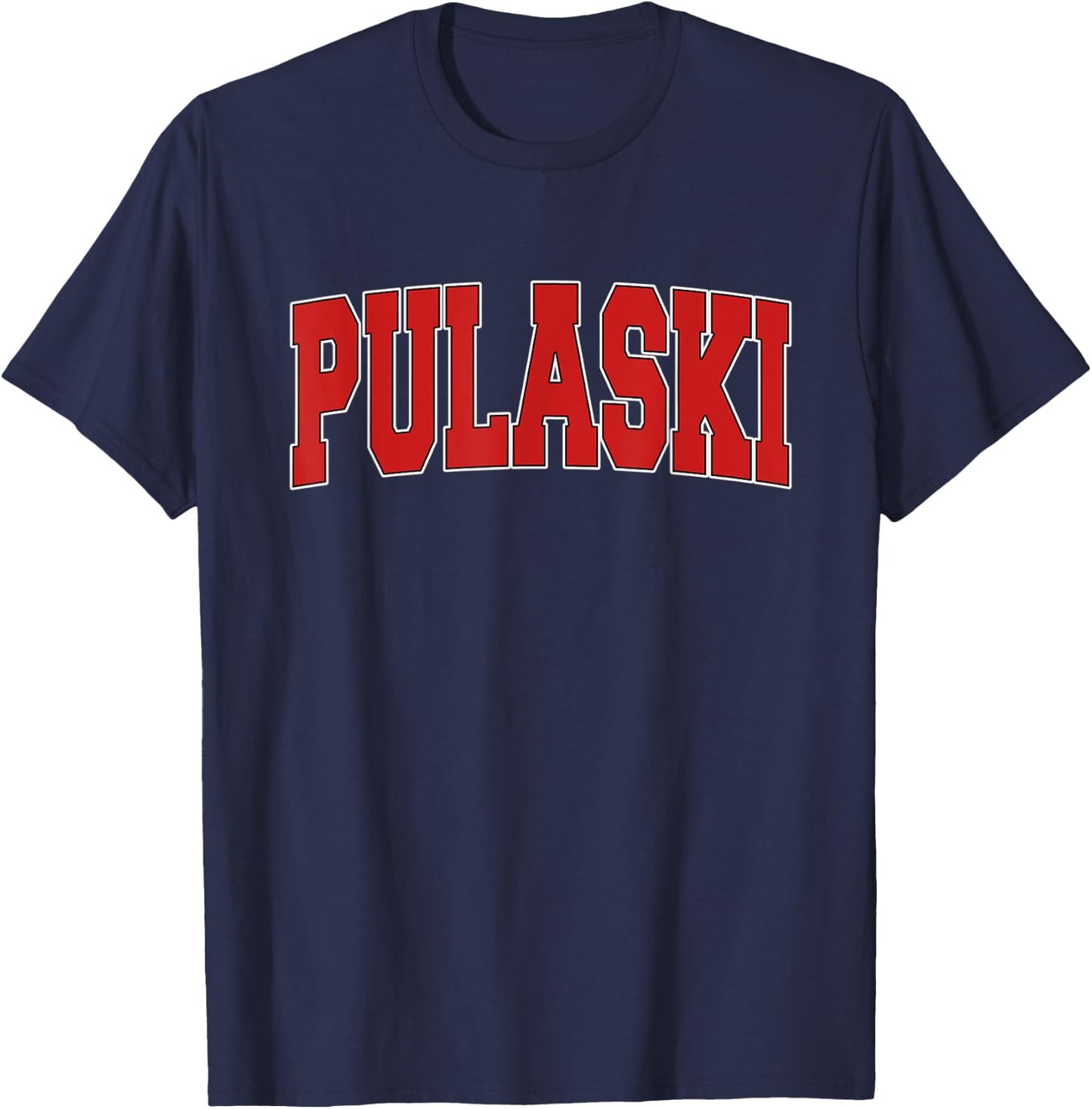 PULASKI VA VIRGINIA Varsity Style USA Vintage Sports T-Shirt - T-Shirt | Navy