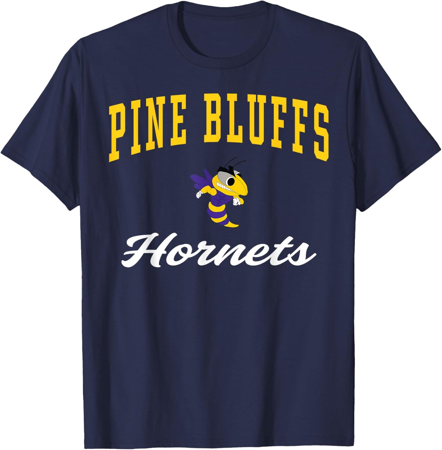 Pine Bluffs High School Hornets C3 T-Shirt - T-Shirt | Navy