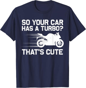 Funny Motorcycle Sportbike Gift Men Women Motorbike Lovers T-Shirt - T-Shirt | Navy