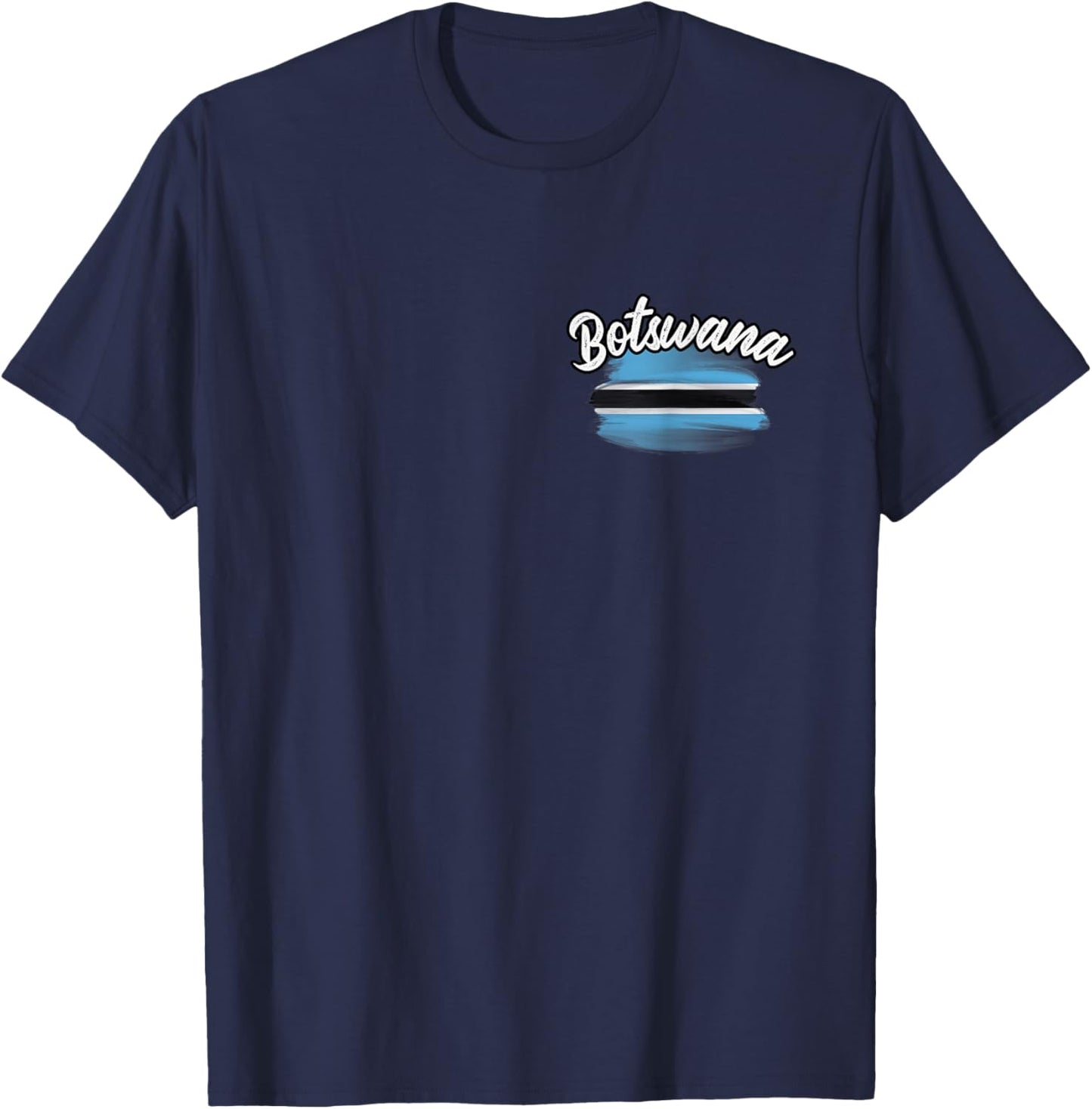 Botswana Flag Batswana Sounveirs African Vacation Africa T-Shirt - T-Shirt | Navy