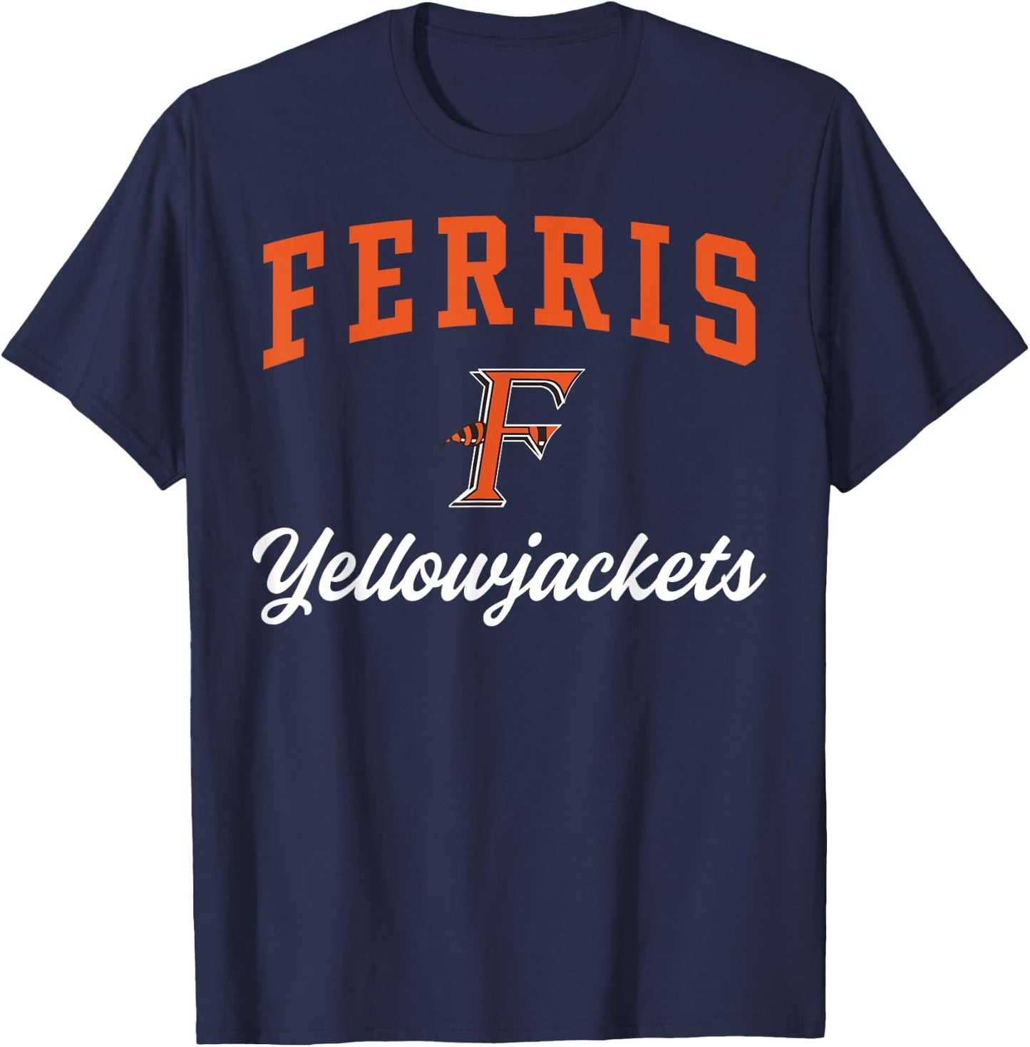 Ferris High School Yellowjackets C3 T-Shirt - T-Shirt | Navy