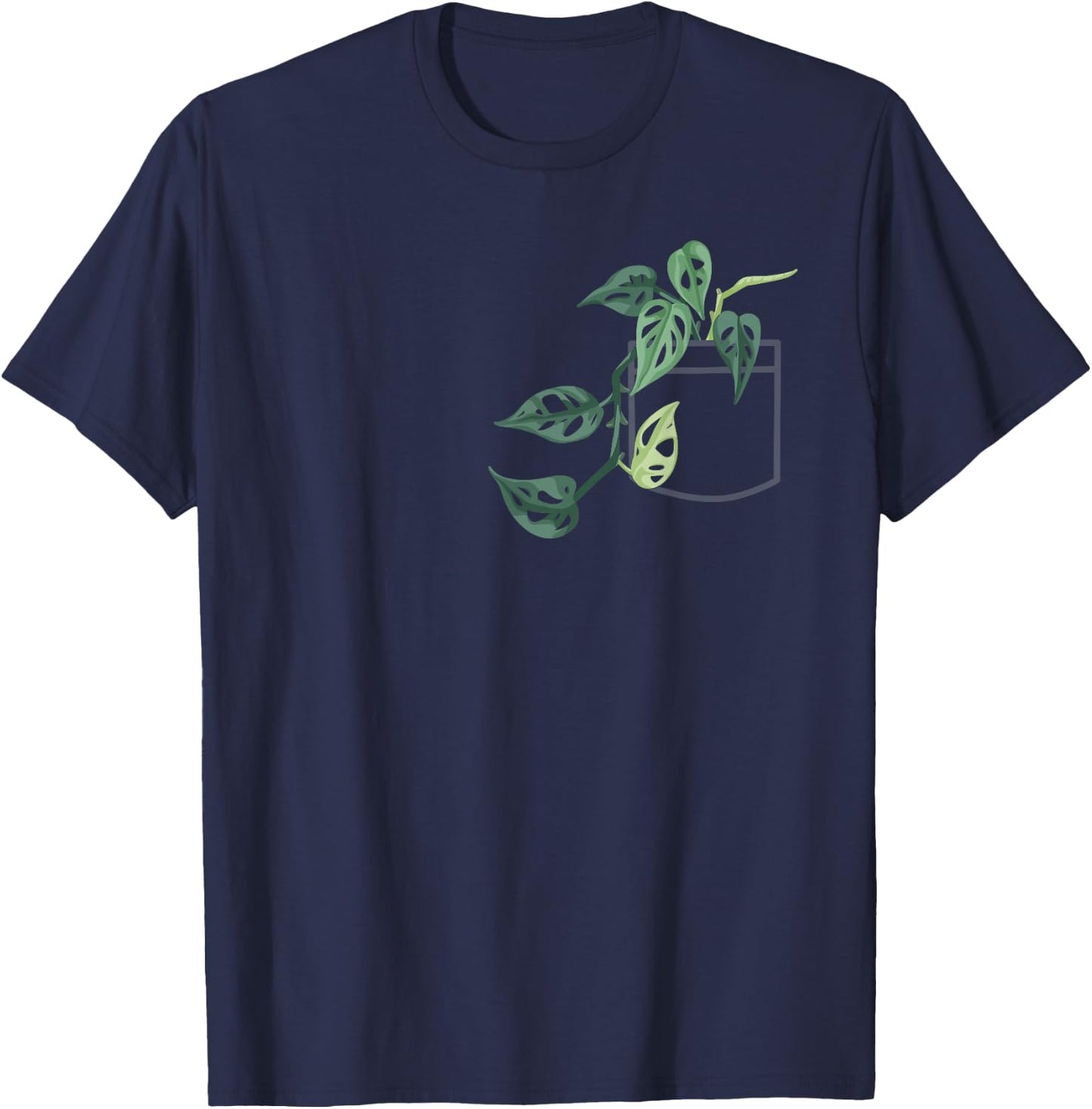 Plant Dad Plant Mom, Grow Monstera Adansonii, Urban Gardener T-Shirt - T-Shirt | Navy