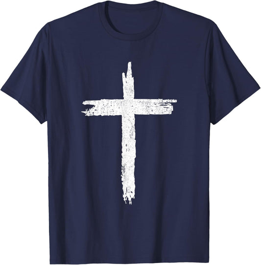 Christian Cross Christians Jesus Christ Cross T-Shirt - T-Shirt | Navy